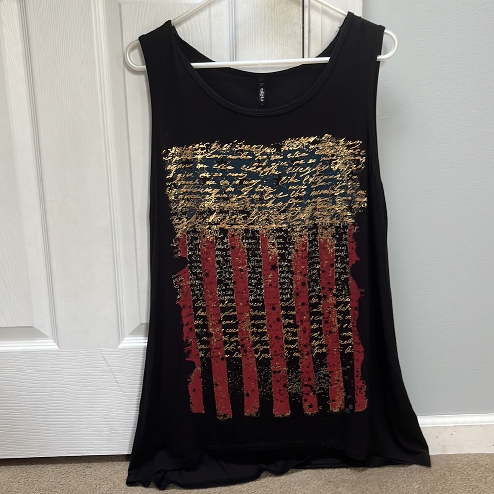 American flag tank top